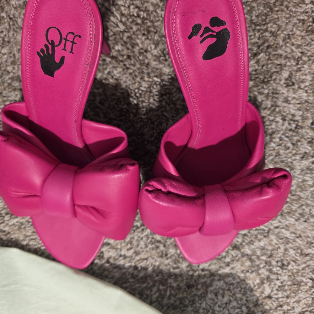 Off-White
100MM Nappa Bow Allen Key Heel Sandals Size 40 - Picture 4 of 8
